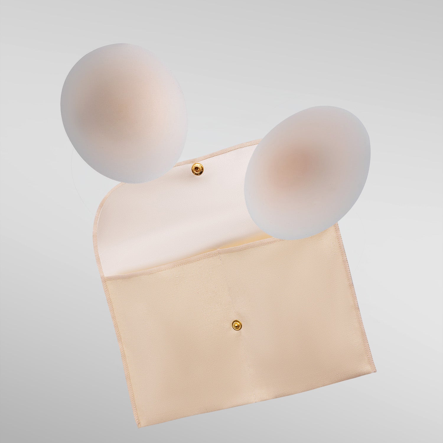 Two Naturelle petals in fair shade with storage pouch